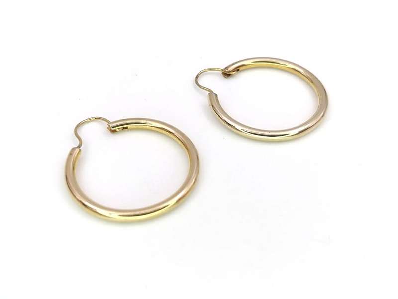 9ct gold hoop earrings