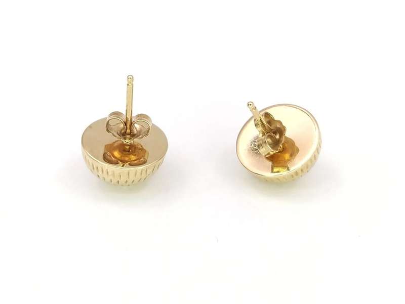 Classic round 9ct gold studs