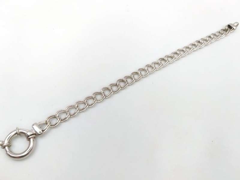 Classic sterling silver chunky bracelet