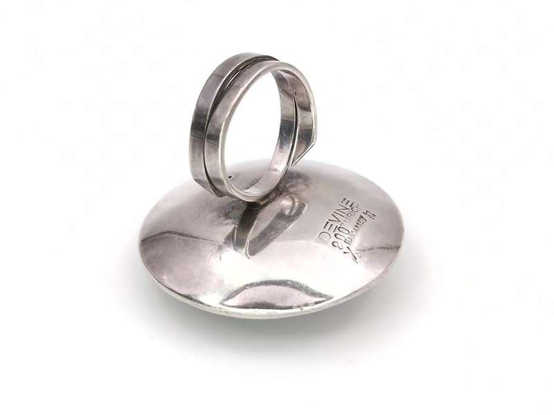 Designer statement star ring by Swiss silversmith Ulrich