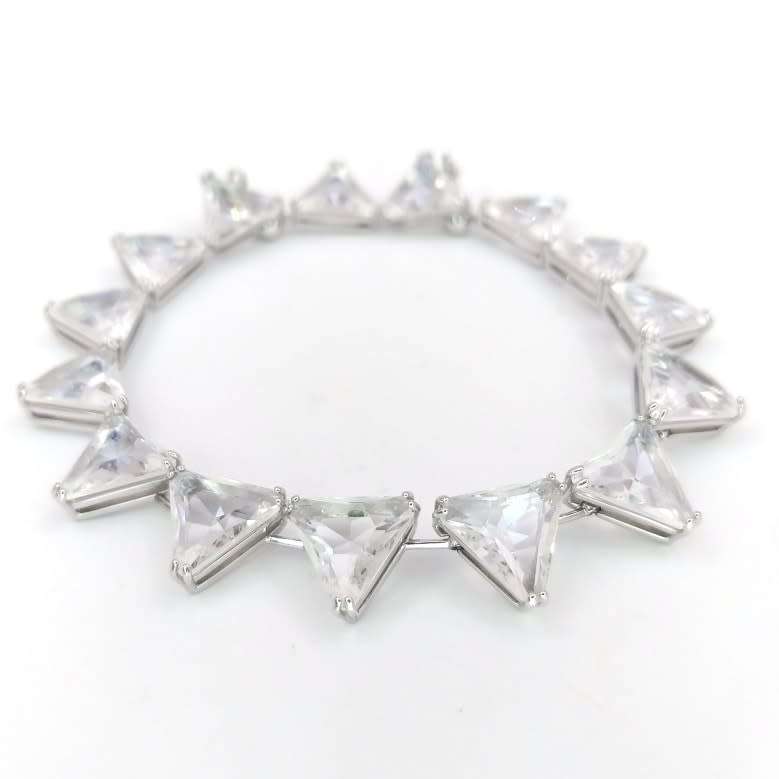 Swarovski Millenia crystal and sterling silver bangle