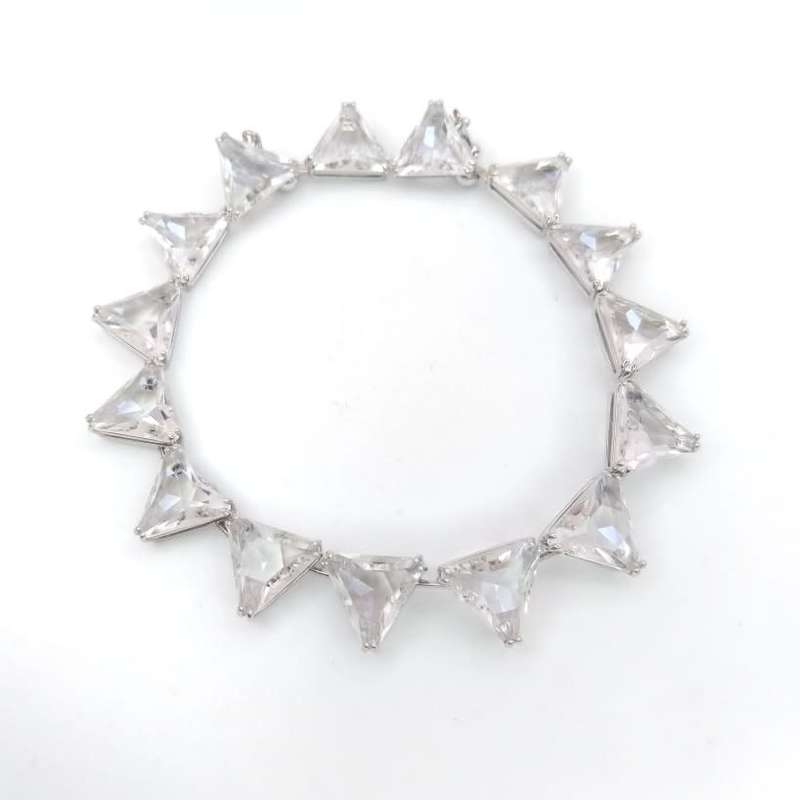 Swarovski Millenia crystal and sterling silver bangle