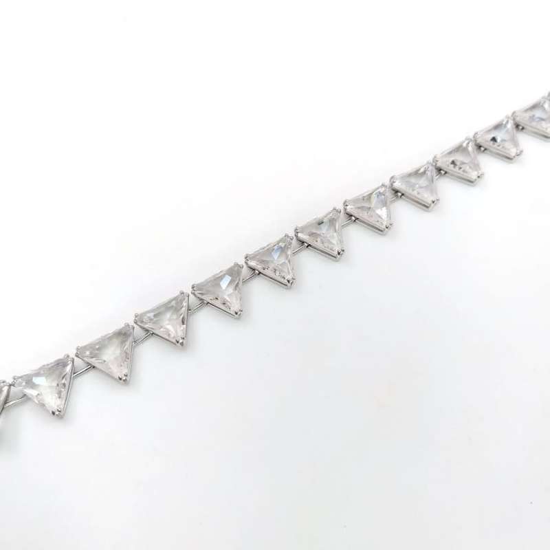 Swarovski Millenia crystal and sterling silver bangle