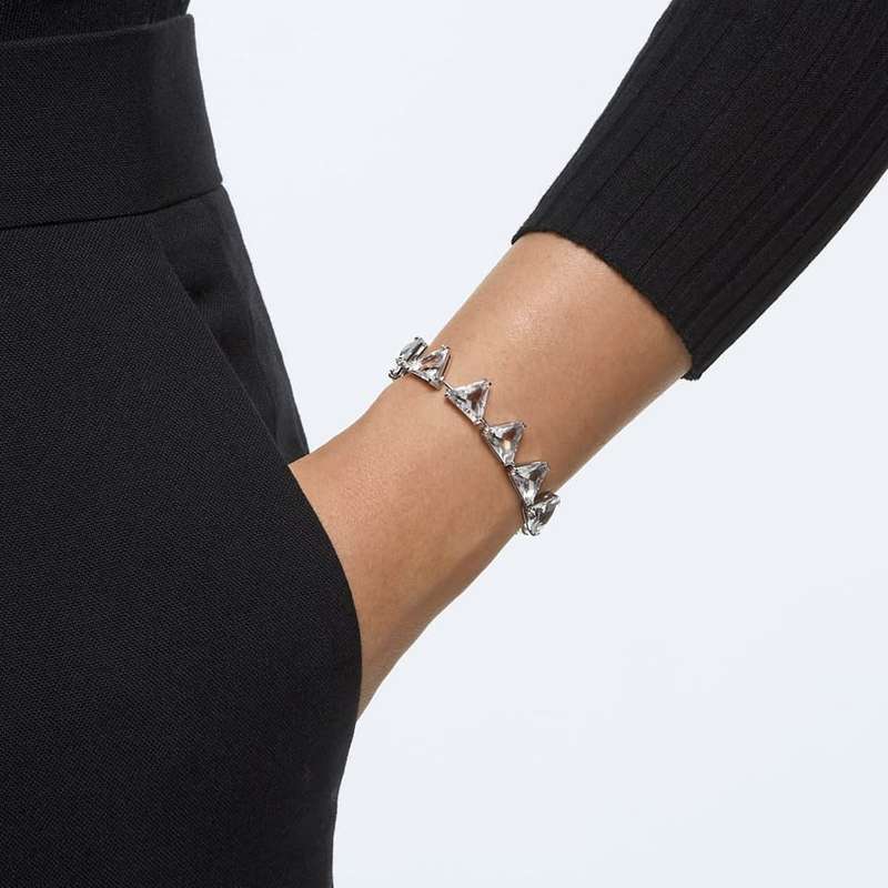 Swarovski Millenia crystal and sterling silver bangle