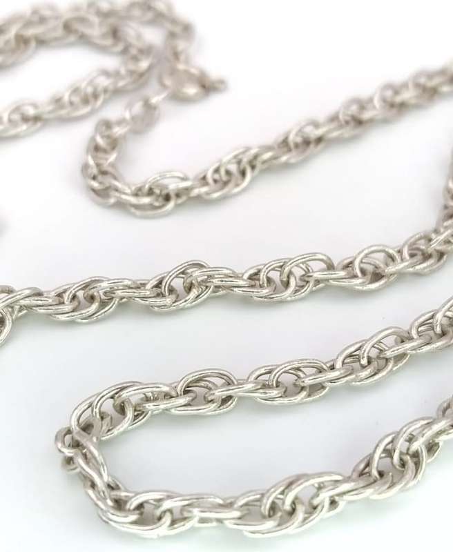 Vintage sterling silver twist chain
