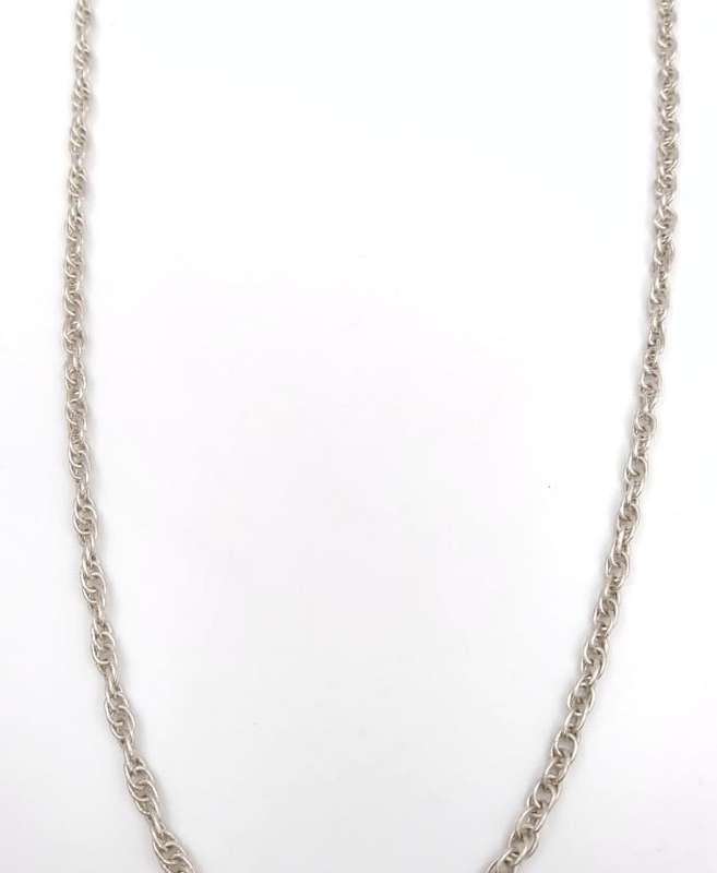 Vintage sterling silver twist chain