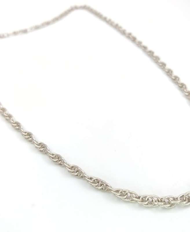 Vintage sterling silver twist chain