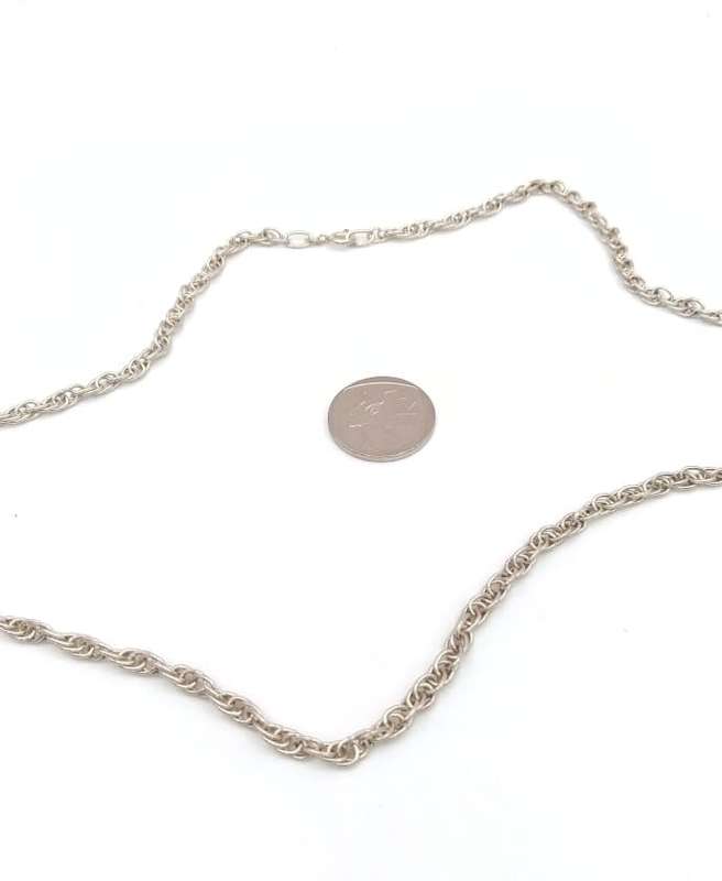 Vintage sterling silver twist chain
