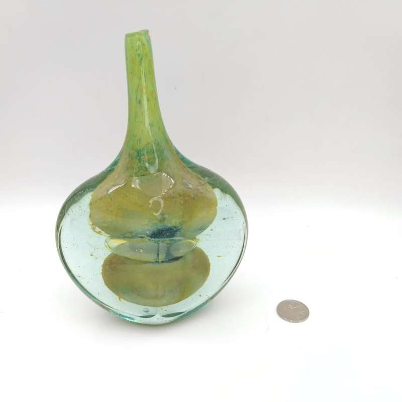 Mid-century Modern Mdina sommerso glass vase by Michael Harris