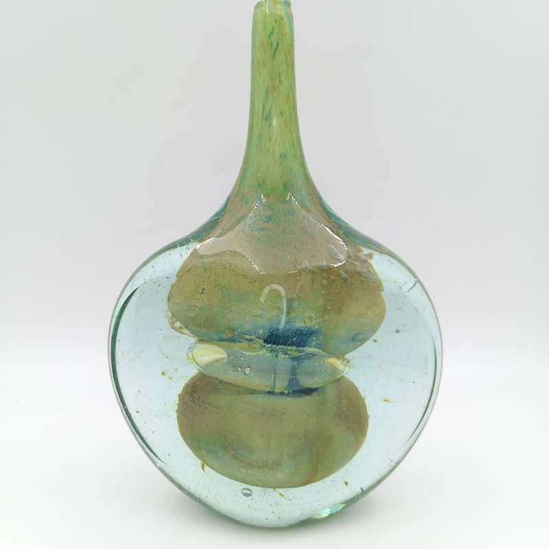 Mid-century Modern Mdina sommerso glass vase by Michael Harris