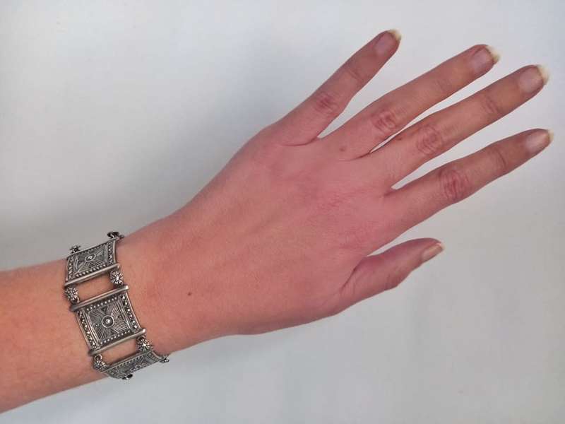 1940s style sterling silver & marcasite bracelet (possibly Marilou)