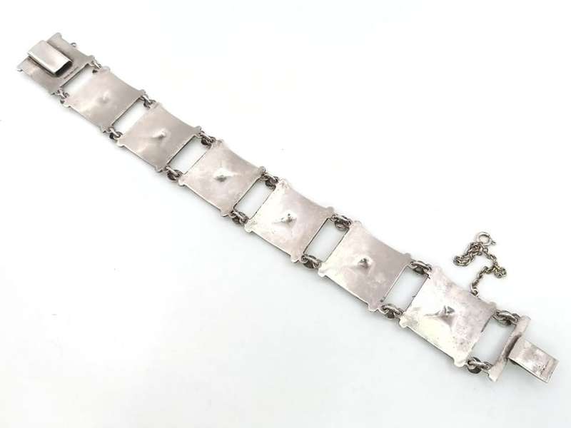 1940s style sterling silver & marcasite bracelet (possibly Marilou)