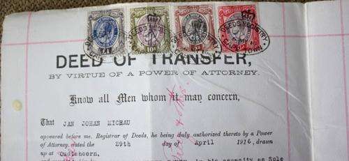 Two Deed of Transfers 1911 and 1916