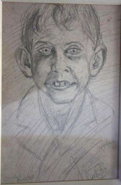 Lippy Lipshitz (1903-1980)  pencil drawing LOW START!