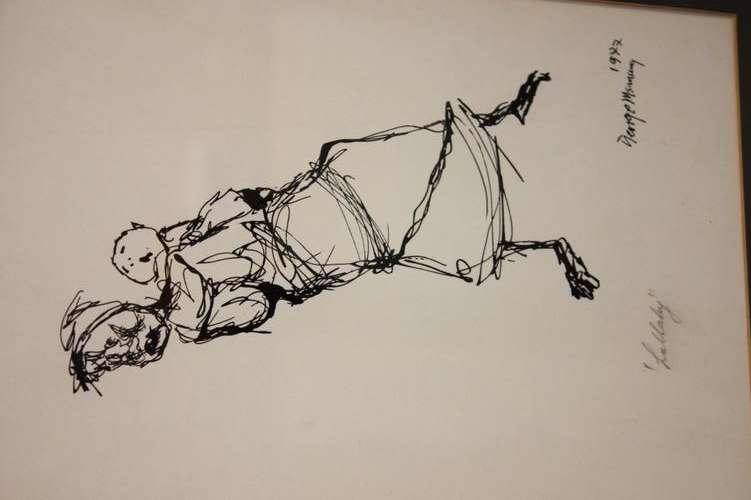 George Msimang drawing of woman and child - Investment piece!