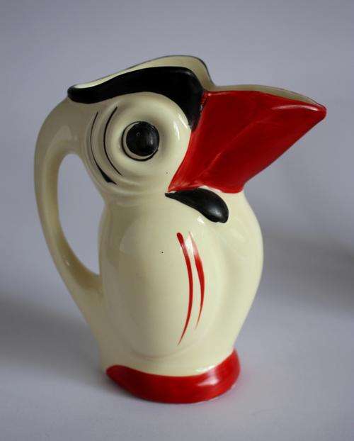 Really scarce Ditmar toucan jug