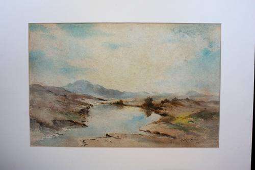 Gabriel de Jongh landscape "Dam near Malmesbury"