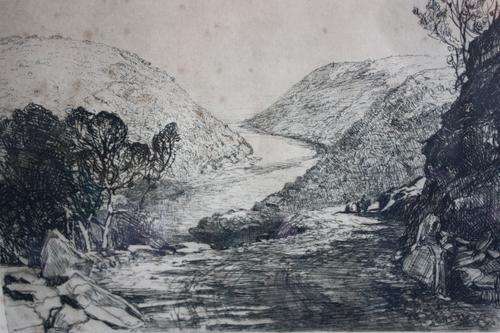 Etching by Bertram Walter Dumbleton (SA 1896-1966)