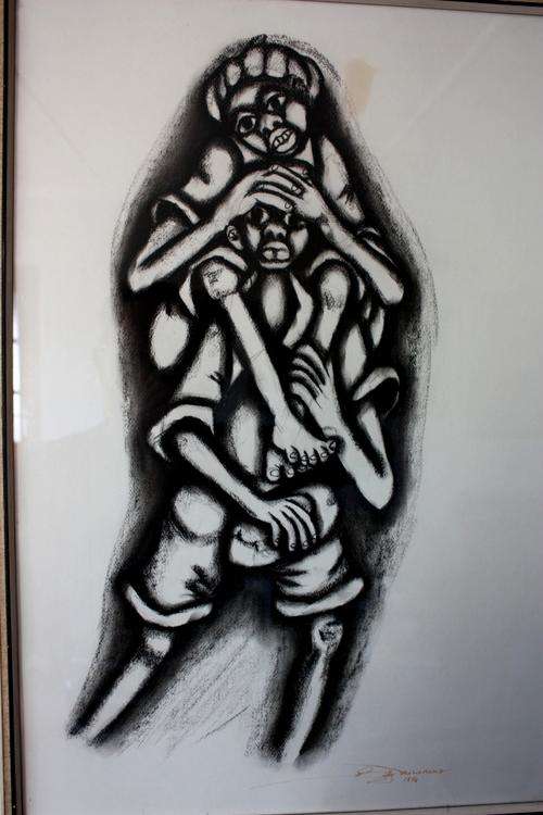 R1 start - Billy Molokeng Charcoal dated 1974!