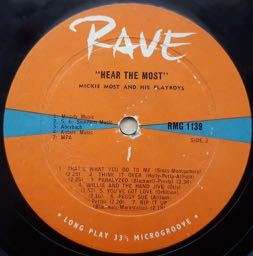 MICKE MOST & HIS PLAYBOYS - Hear "The Most"
