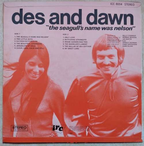 DES AND DAWN - THE SEAGULLS NAME WAS NELSON