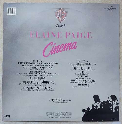 ELAINE PAIGE - CINEMA