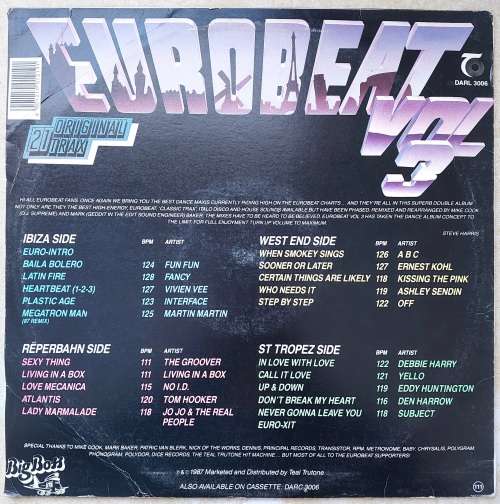 EUROBEAT VOL 3 (Double Album)