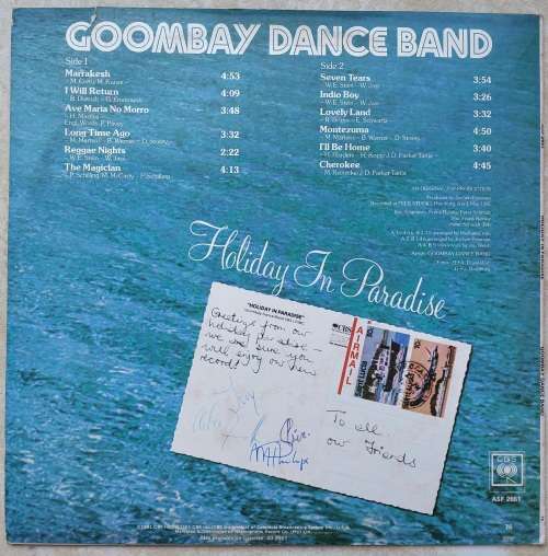 GOOMBAY DANCE BAND - HOLIDAY IN PARADISE