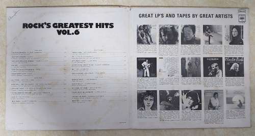ROCK'S GREATEST HITS VOL. 6 - VARIOUS ARTISTS (DOUBLE ALBUM)