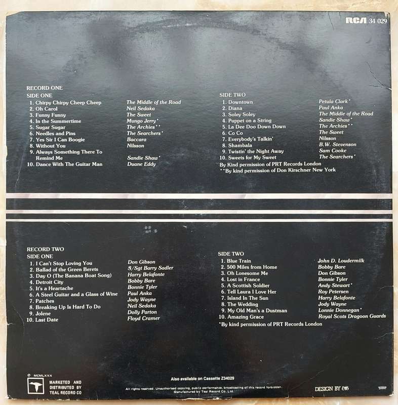 40 GOLDEN GREATS - ORIGINAL ARTISTS (Gatefold Double Album)