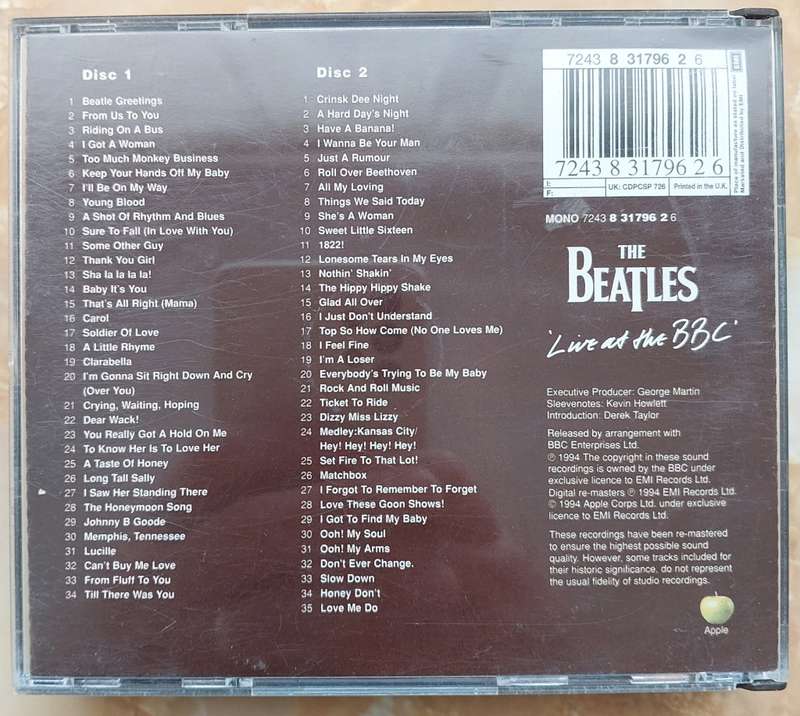 THE BEATLES - LIVE AT THE BBC 1 (Double CD with booklet)