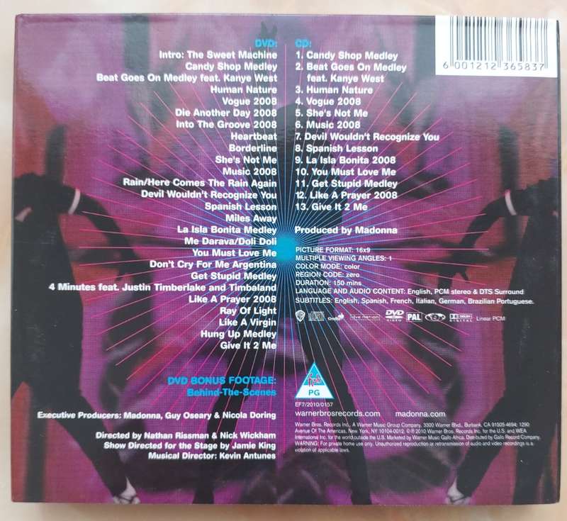 MADONNA - STICKY & SWEET TOUR (CD + DVD + BOOKLET + PHOTOS)