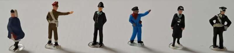 Model Trains 1:87 HO 6 x Preiser figures.