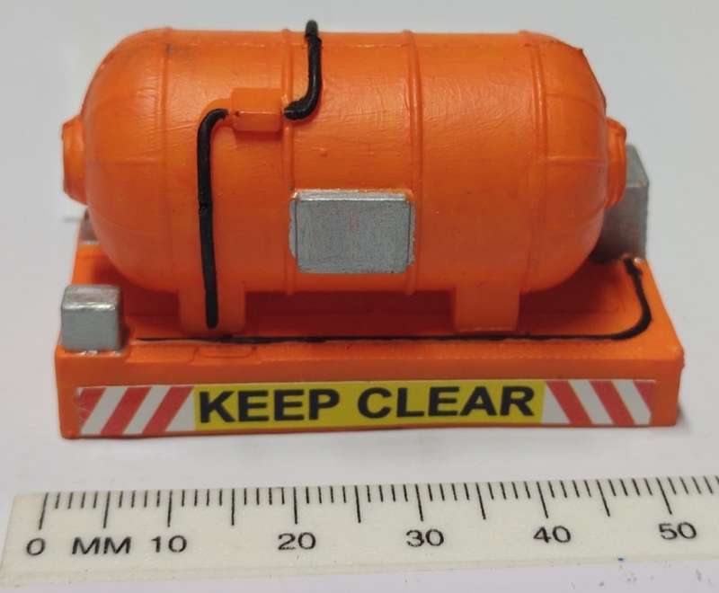 Model Trains HO 1x Gas Tank 54mm x 24mm x 32mm