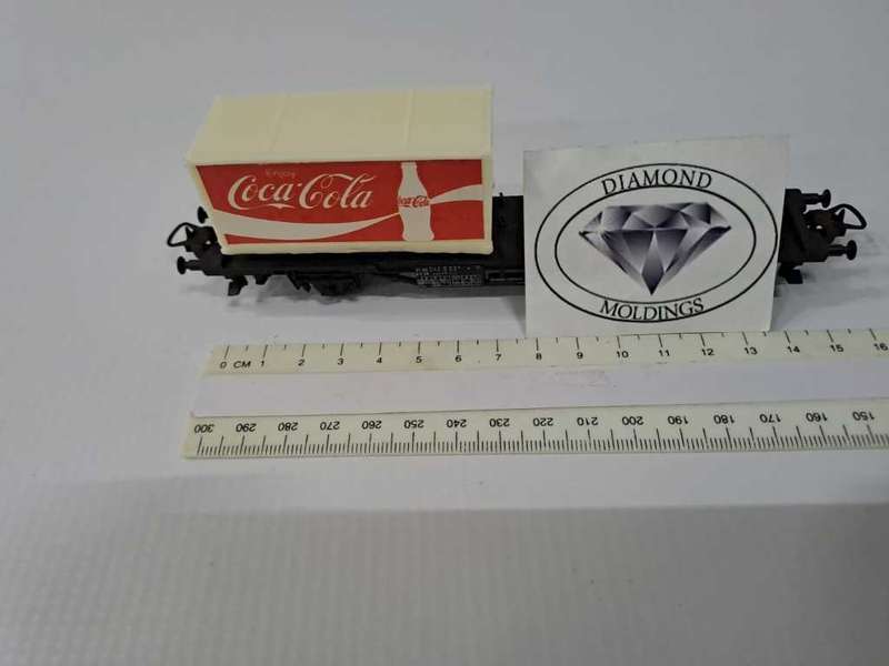 Model Trains HO Container Load Coca-Cola 68mm x 27mm x 29mm (Load only)