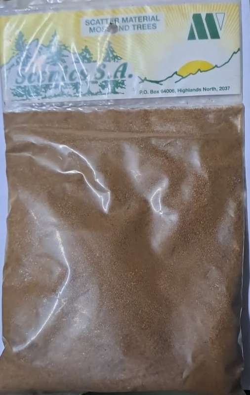 Model Trains HO 1 x Scatter Material - Medium - Dark Brown.