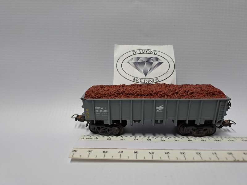 Model Trains HO Mineral Load - Minerals (x2) Frateschi Ore - 30mm x 110mm x 8mm