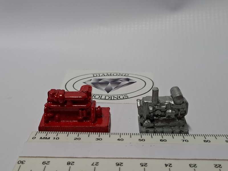 Model Trains HO 1 x Freight Load - Engines Loads x2 (medium) - 35mm x 20mm x 20mm (red) 23mm x 14mm
