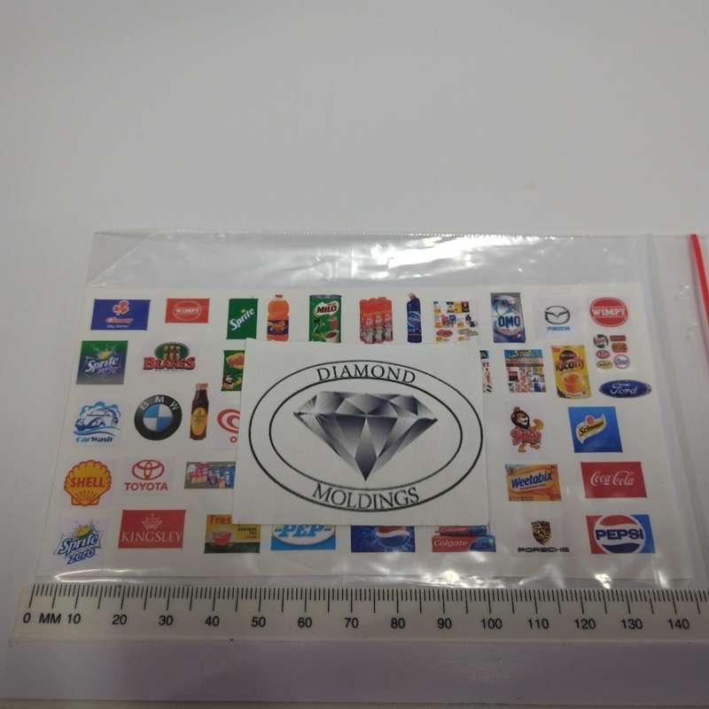 Model Trains HO 1 x Shop Signs (Stickers)