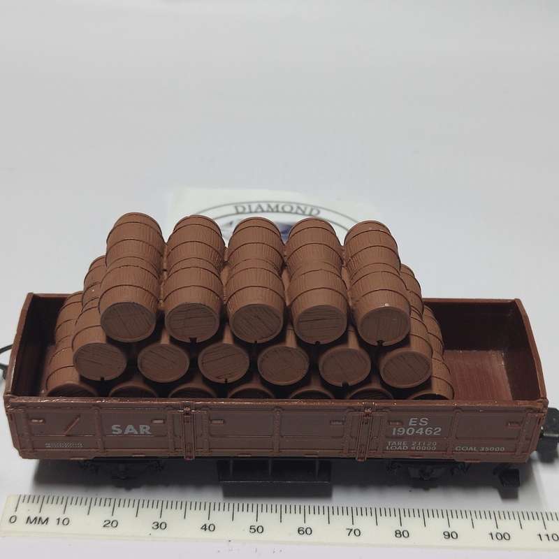 Model Trains HO 1 x Barrels (36) Train
