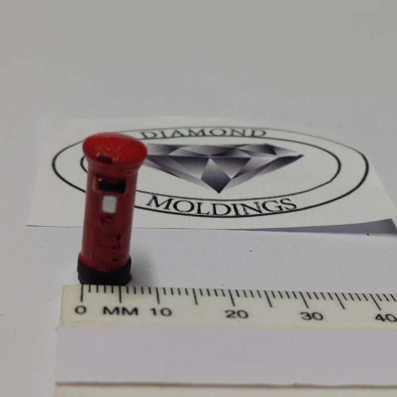 Model Trains HO 1 x Post Box - 9mm diameter x 21mm