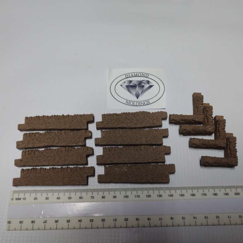 Model Trains HO 1 x Hedges (x12 pack) - 776mm in total