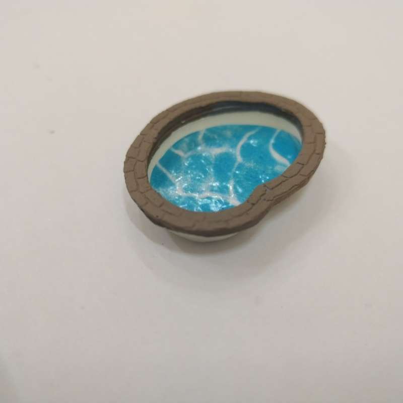 Model Trains HO 1 x Swimming Pool only Small - 35mm x 27mm x 5mm (House not included)