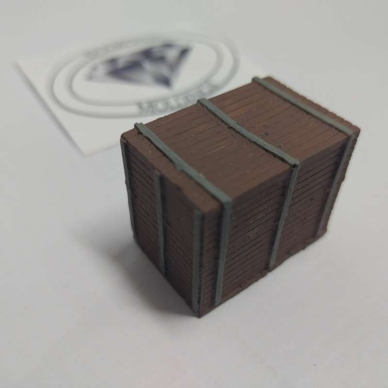 Model Trains HO 1 x Freight Crates - Big Crate - 30mm x 20mm x 25mm