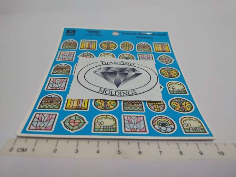 Model Trains HO - Stained Glass Windows booklet with (216 Stickers)