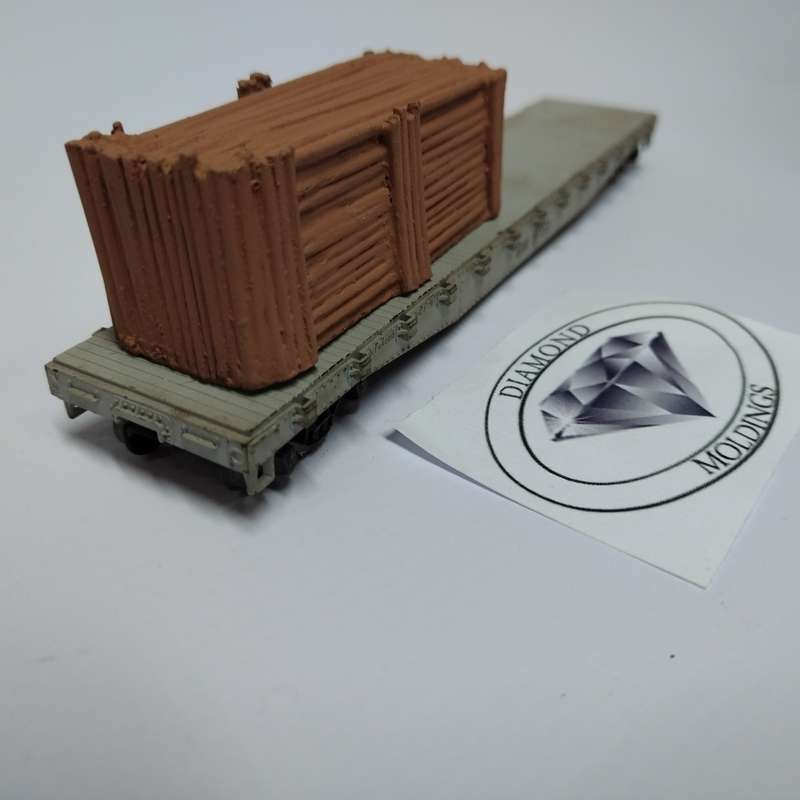 Model Trains HO 1 x Wood Load 5 - 76mm x 30mm x 28mm