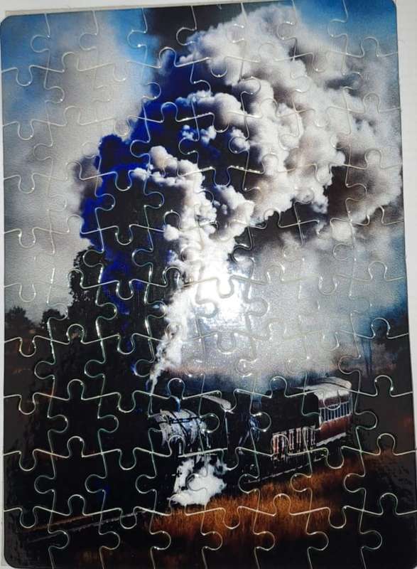 Trains Big Steam Puzzle 80 x piece. New. 204 mm x 146 mm x 1 mm