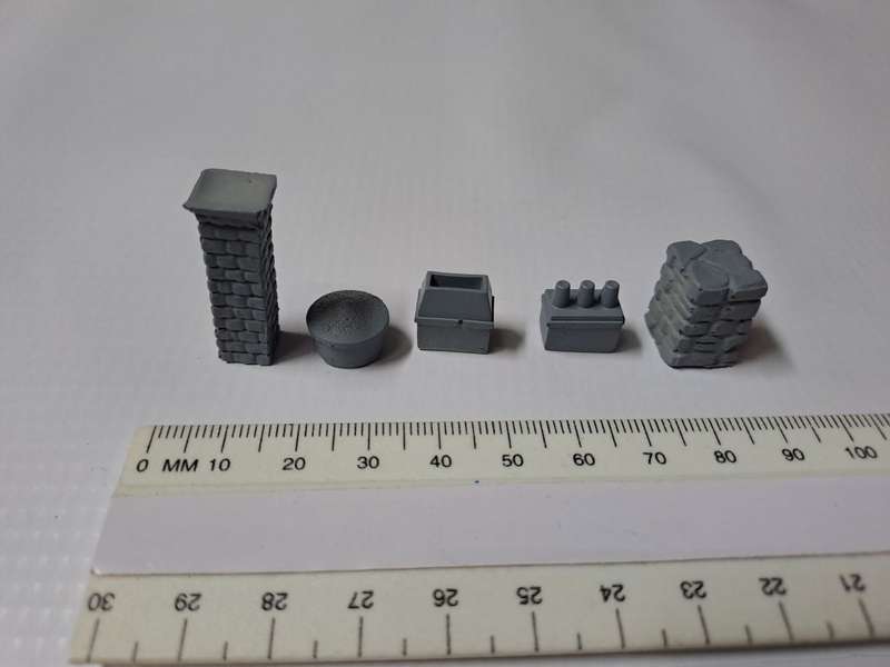 Model Trains HO - Roof Fittings (5 pack)