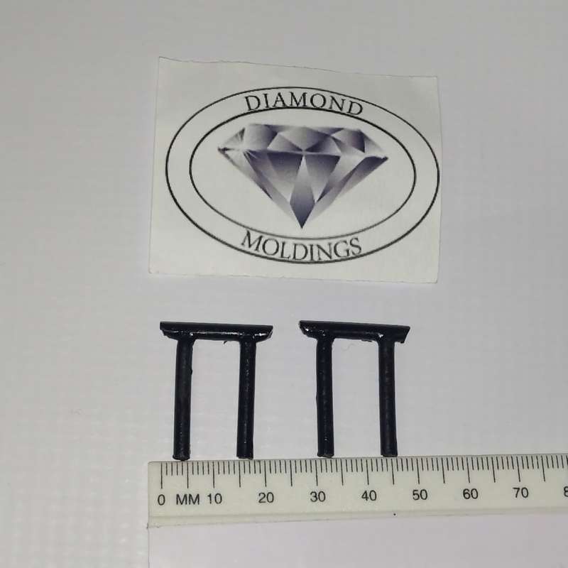 Model Trains HO - Coach Ends x2 - 20mm x 3mm x 27mm