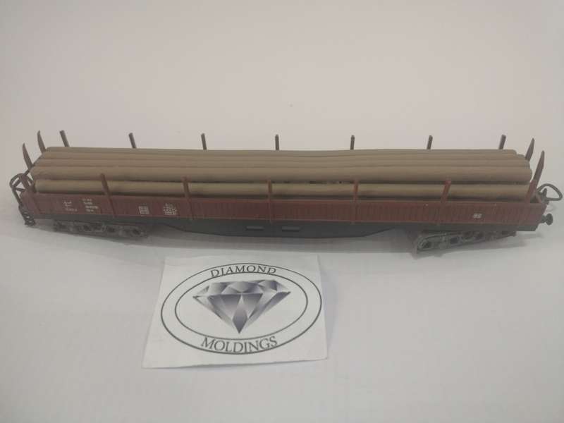 Model Trains HO - Freight Load - Wood Load Very Long Tin - 185mm x 27mm x 26mm
